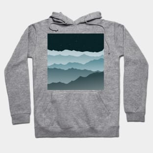 Mountains at night Hoodie